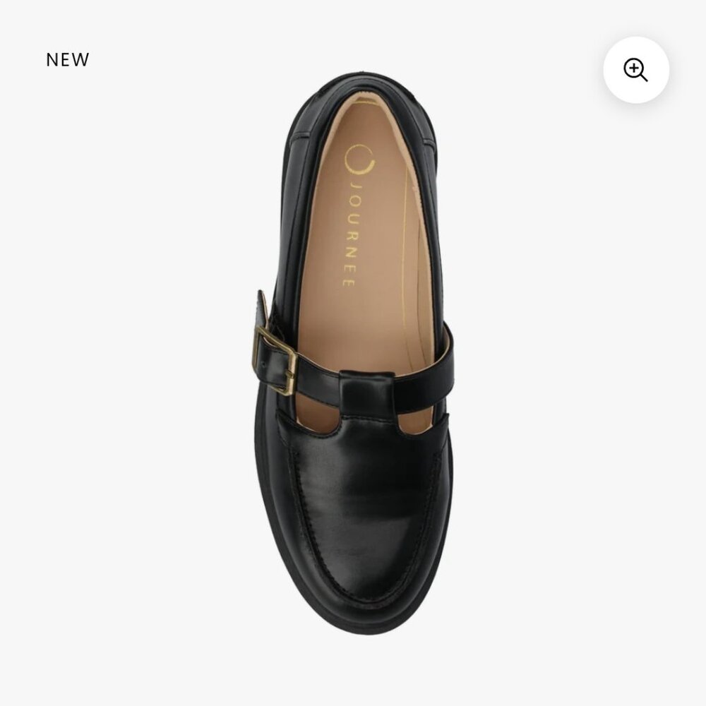 Journee Womens Corina Mary Jane Loafer - US 9 / black / Regular× 1